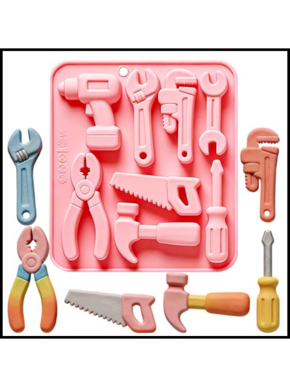Silicone Tool Mold 8 Cavity Fondant Chocolate Candy Baking